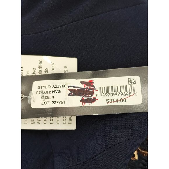 Betsy & Adam High Low Party Dress Women's Size 4 US Polyester Blue A22768 - Picture 8 of 8